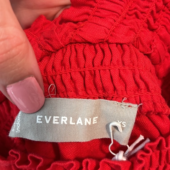 NWT Everlane The Smocked Linen Dress - Picture 7 of 11